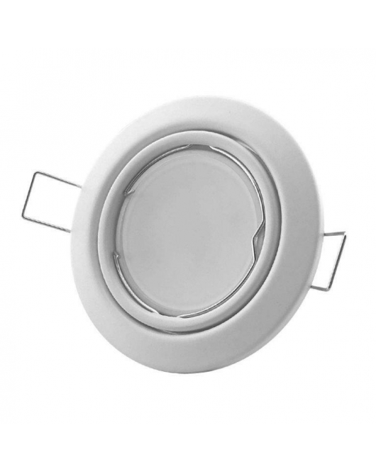 INBOUWSPOT ROND 51MM KANTEL WIT