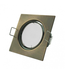 INBOUWSPOT VKANT 51MM KANTEL BRONS