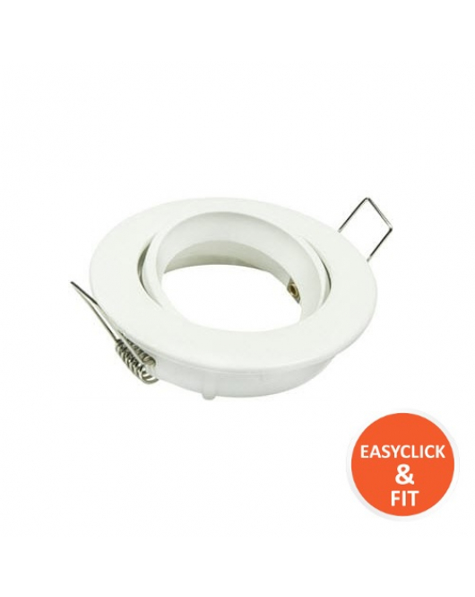 ECF SPOT ROND 51MM KANTELBAAR WIT