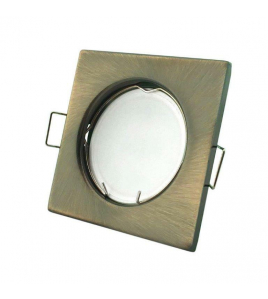 INBOUWSPOT VKANT 51MM VAST BRONS