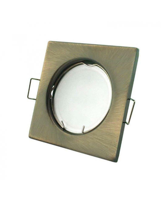 INBOUWSPOT VKANT 51MM VAST BRONS