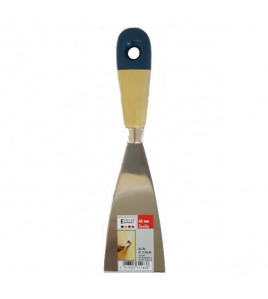 PLAMUURMES 60MM FLEXIBEL GEPOL. BLAD HOUTEN GREEP BLAUW