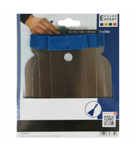 SET 4 PLAMUURMESSEN STAAL 50/80/100/120 MM