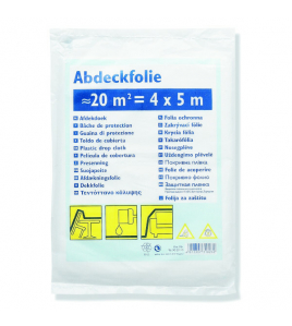 AFDEKFOLIE HDPE 0,005MM 4 X 5M DUN