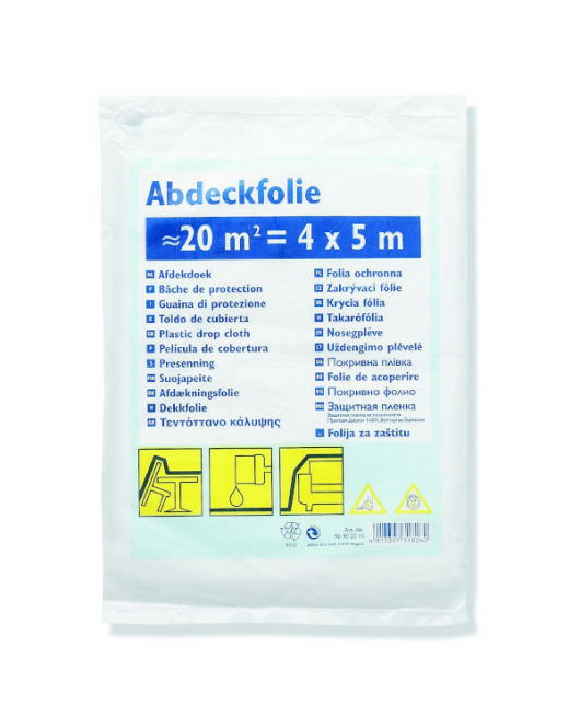 AFDEKFOLIE HDPE 0,005MM 4 X 5M DUN