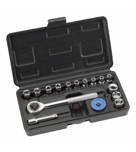 DOPSLEUTELSET 1/4" 16-DELIG DOPSLEUTELSET 1/4" 16-DELIG