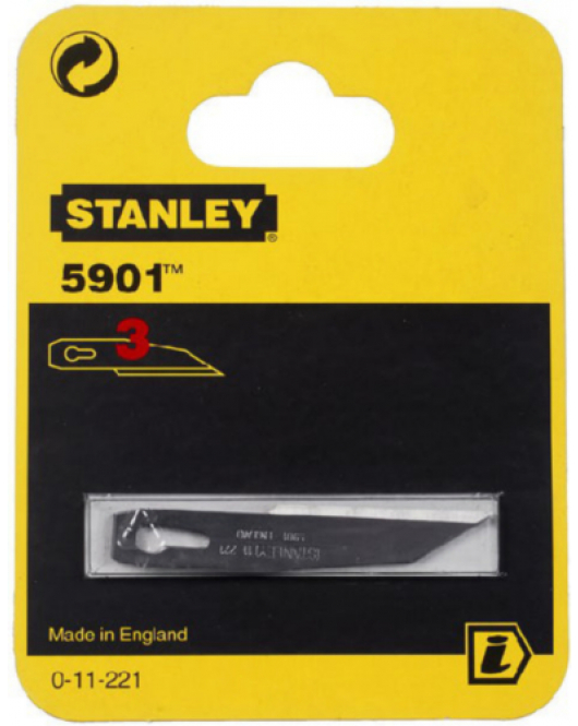 STANLEY HOBBY RESERVEMES 11-221 60MM 3 ST