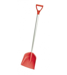 KINDER(SNEEUW)SCHEP ROOD -MM- COMPLEET, ALU.STEEL D-HANDVAT