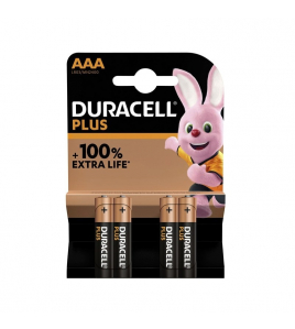 4ST.DURACELL PLUS 100% MN2400/AAA