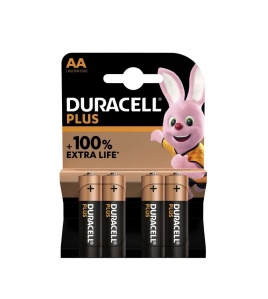 4ST.DURACELL PLUS 100% MN1500/AA