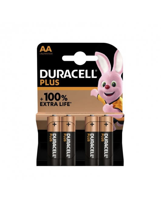 4ST.DURACELL PLUS 100% MN1500/AA