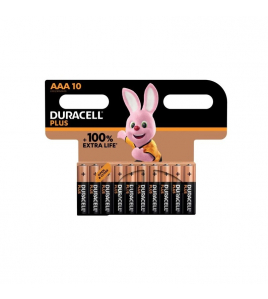 10ST.DURACELL PLUS 100% MN2400/AAA