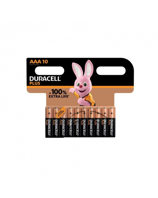 10ST.DURACELL PLUS 100% MN2400/AAA