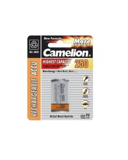 1ST.BATT.CAMELION 9V NIMH 250MAH