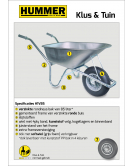 KLUS KRUIWAGEN VERZINKT FRAME 85 L VERZINKT