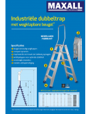 DUBBELTRAP INDUSTRIEEL 3 TREDEN GEANODISEERD (INCL. BEUGEL)