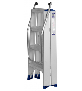 DUBBELTRAP INDUSTRIEEL 12 TREDEN GEANODISEERD (INCL. BEUGEL)