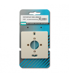 MONTAGEPLAAT ENKEL CREME EW