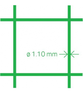 VOLIEREGAAS QUADRA PVC 13X1.1 50 CM X 25 M