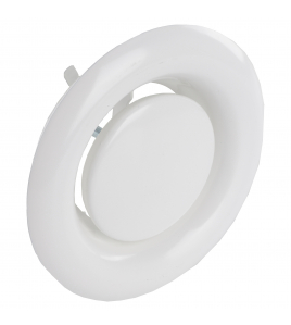 SX AFZUIGVENTIEL 100MM WIT RAL 9010