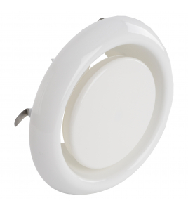 SX AFZUIGVENTIEL DAV 125MM KLEM WIT