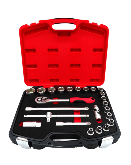 WISVO DOPSLEUTELSET 1/2" 24 DELIG