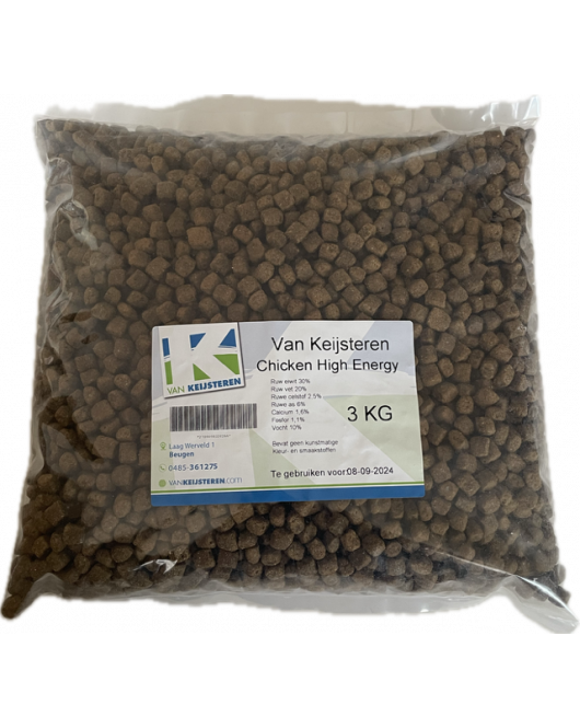 VAN KEIJSTEREN CHICKEN HIGH ENERGY (TARWEVRIJ) 3KG