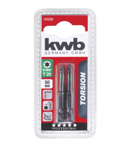 2 BITS 50 MM TORSIE TORX 20 KAART
