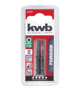 2 BITS 50 MM TORSIE TORX 25 KAART