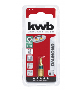 BIT 25 MM DIAMOND TORX 10 KAART