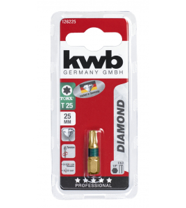 BIT 25 MM DIAMOND TORX 25 KAART