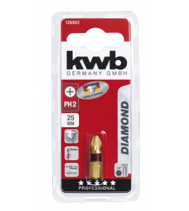 BIT 25 MM DIAMOND PH 2 KAART