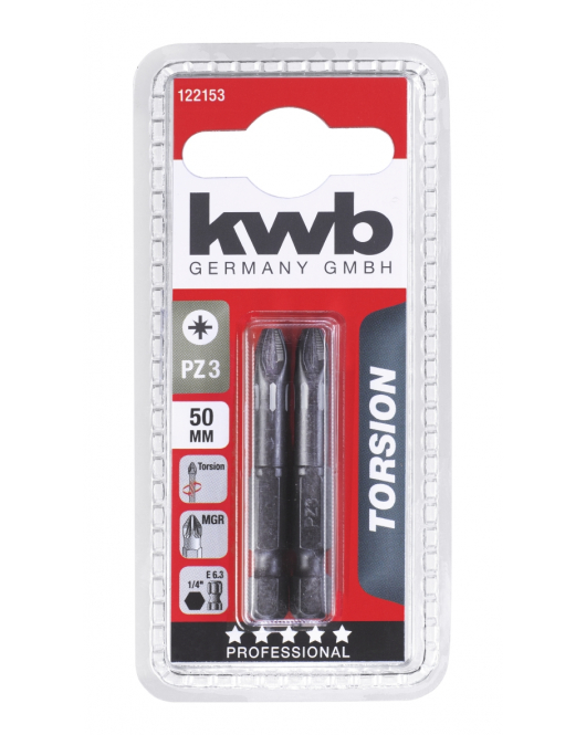 2 BITS 50 MM TORSIE PZ 3 KAART