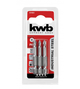 3 SCHROEFBITS 50 MM PH NR 1 KAART