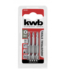 3 SCHROEFBITS 50 MM PZ NR 1 KAART