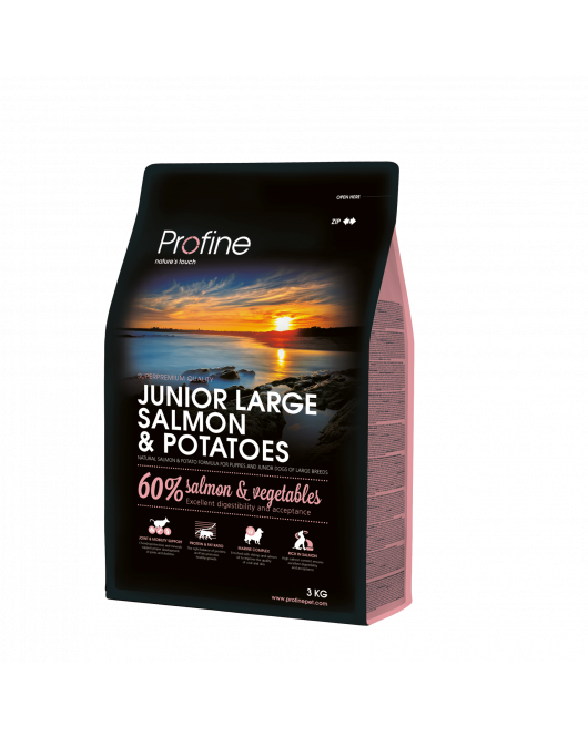 PROFINE JUNIOR LARGE BREED ZALM 3 KG