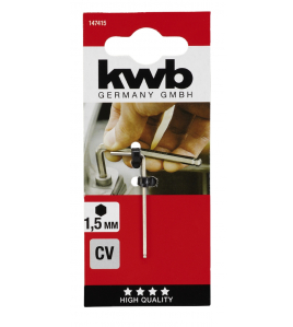 6-KANT SLEUTEL CHR.VAN. 1.5 MM