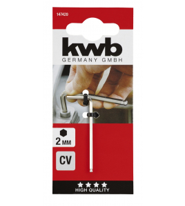 6-KANT SLEUTEL CHR.VAN. 2.0 MM