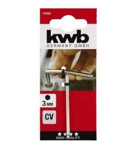 6-KANT SLEUTEL CHR.VAN. 3.0 MM