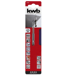 HSS BOOR 1/4'' 6-KANT, 2 MM