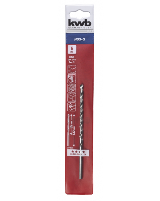 HSS BOREN 5.0 X 132 MM ETUI