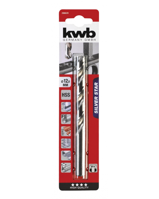 HSS BOREN SILVER STAR 12.0 MM KAART