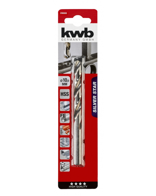 HSS BOREN SILVER STAR 10.0 MM KAART