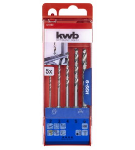 HSS BORENSET 2-6MM 6.3 5-DEL. HSS BORENSET 2-6MM 6.3 5-DEL.