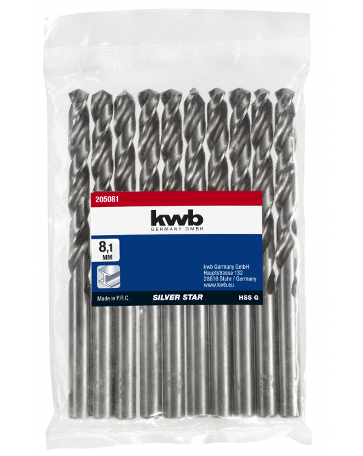SILVER STAR HSS-G BOREN 8,1 MM