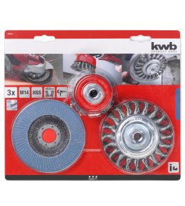 BORSTELS VOOR HAAKSESLIJPER 3-DELIG