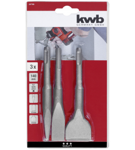 SDS BEITELSET 140 MM 3-DELIG