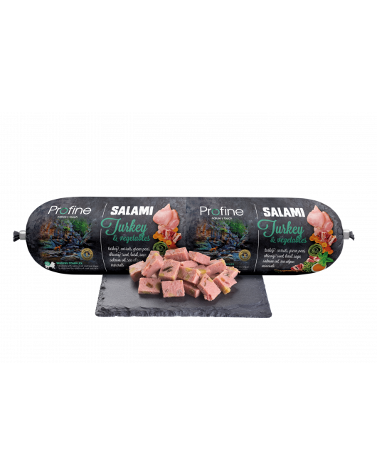 PROFINE SALAMI KALKOEN & GROENTEN 800 GR