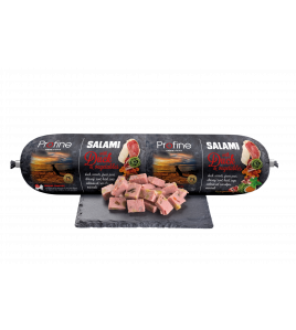 PROFINE SALAMI EEND &amp; GROENTEN, 800 GR