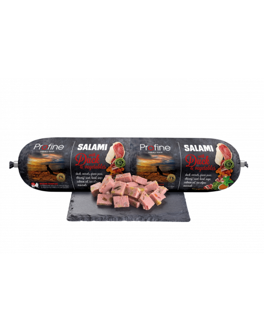 PROFINE SALAMI EEND & GROENTEN, 800 GR